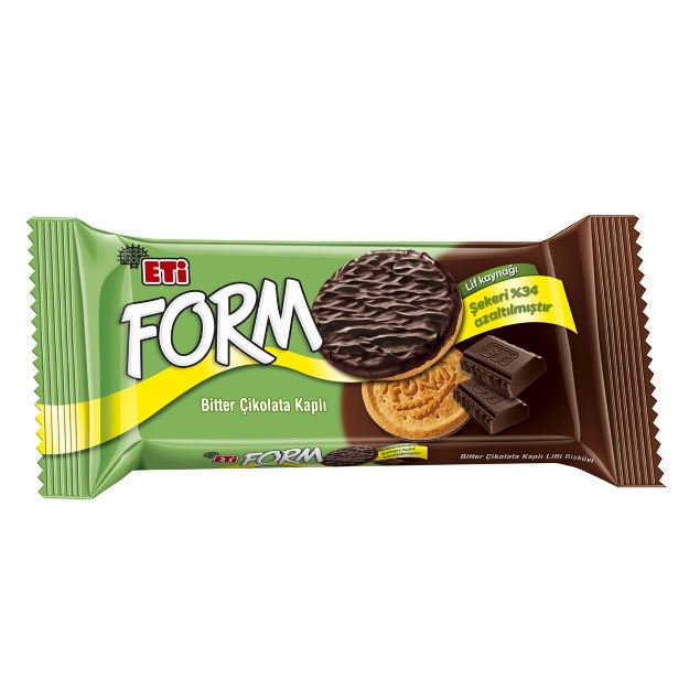 Eti Form Bitter Çikolata Kaplı Lifli Bisküvi 50 Gr