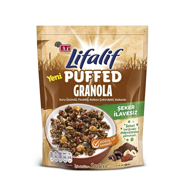 Eti Lifalif Puffed Granola Kakao 160 Gr